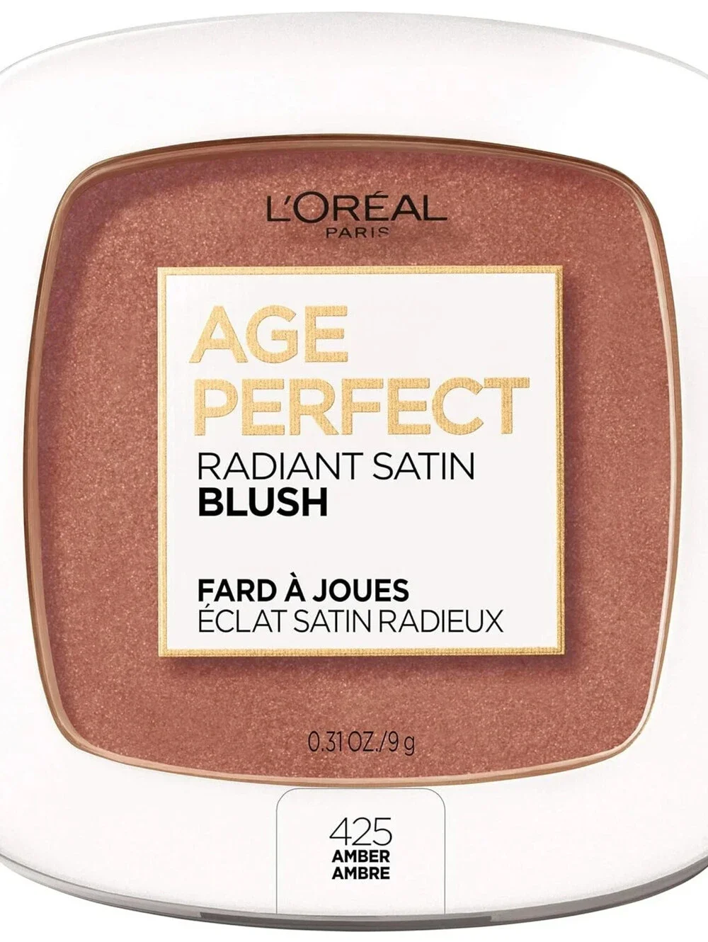 L’Oréal Paris Age Perfect Radiant Satin Blush with Camellia Oil 425 Amber 0.3 oz